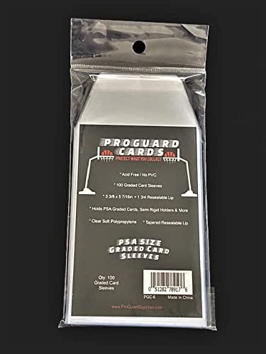 PSA Perfect Fit Sleeves 100 Graded Card Sleeves for PSA Slabs & More