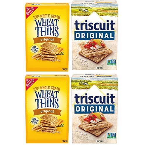 Wheat Thins Original and Triscuit Original Crackers Variety Pack, 4 Boxes