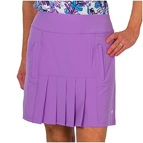 Jofit Apparel Womens Athletic Clothing Mina Skort for Golf & Tennis, Size Large, Lilac Color
