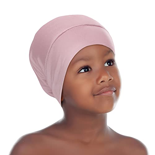 OLESILK Silk Baby Bonnet for Toddler, Kids Silk-Bonnet Hair Cover for Sleeping, Night Hat Slouchy Beanie Cap for 2-6 Year Child