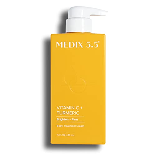 Medix 5.5 Vitamin C Cream Face Lotion & Body Lotion Moisturizer | Anti Aging Skin Care Firming & Brightening Cream Diminishes The Look Of Uneven Skin Tone, Age Spots, & Sun Damaged Dry Skin, 15 Fl Oz