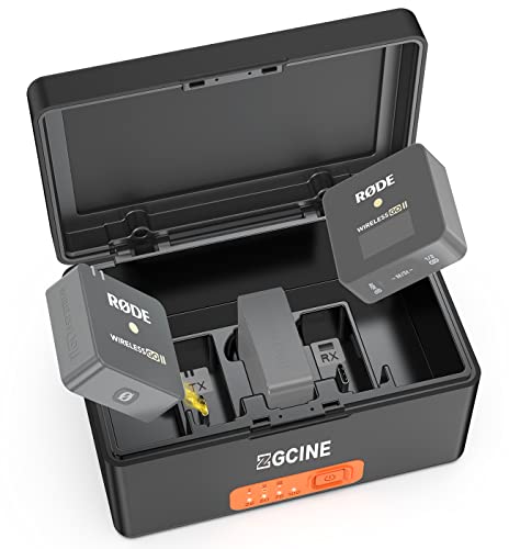 [Updated Storage] ZGCINE Wireless Charging Case Compatible for Rode Microphones Wireless GO 2 / Rode Microphones Wireless GO/Rode Wireless ME