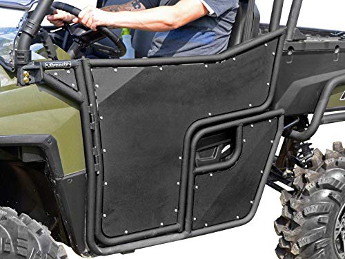 SuperATV Aluminum Doors for 2016+ Polaris Ranger Full-Size 570 (Round Cage) - Made of Lightweight Multi-Bend Aluminum - Heavy Duty Frame - Automotive Style Latch - Ideal Height for Comfortable Ride