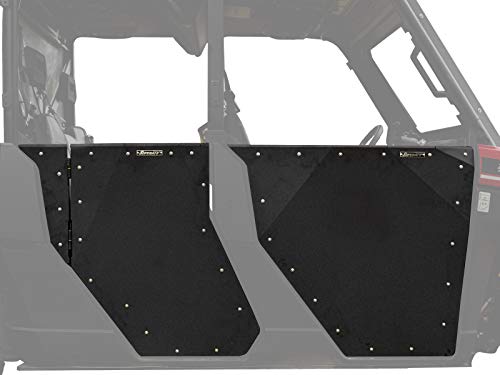 SuperATV Aluminum Doors for 2019+ Polaris Ranger XP 1000 Crew (See Fitment) -Set of 4 Doors - Powder Coated for Durability - Automotive-Style Latch - Ideal Height for a Comfortable Ride!