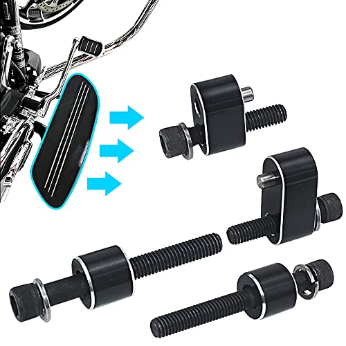 FOVPLUE Street Glide Driver Floorboard Extensions,Driver Floorboard Extenders kit for Harley Davidson touring motorcycles 2009 to present Include Bolts and Spacers,Gloss Black