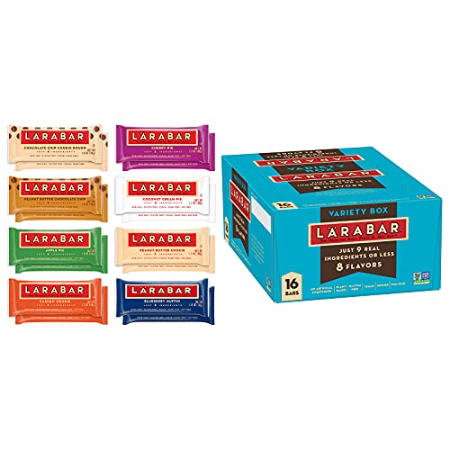 LRABAR Variety Pack, Gluten Free Vegan Fruit & Nut Bars, 1.7 oz, 16 ct