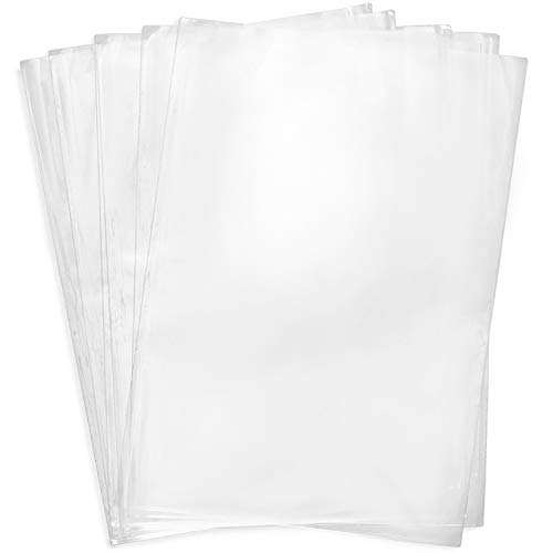 Shrink Wrap Bags,100Pieces 10x14 Inches Clear PVC Heat Shrink Wrap for Shoes, Soap, Book, Bath Bombs, Film DVD/CD, Candles, Jars and Homemade DIY Projects
