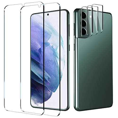 [2+3 pack] Smiling Tempered Glass Screen Protector + Camera Lens Protector Compatible with Samsung Galaxy S22, Premium HD Clarity Anti-Scratch Easy Install for Galaxy S22 4G/5G(6.1 inch)