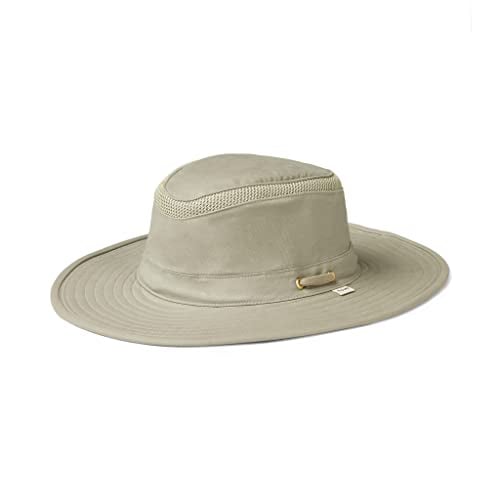 Tilley T5MO Organic Cotton Airflo Hat, Khaki With Olive Underbrim, 7 5/8