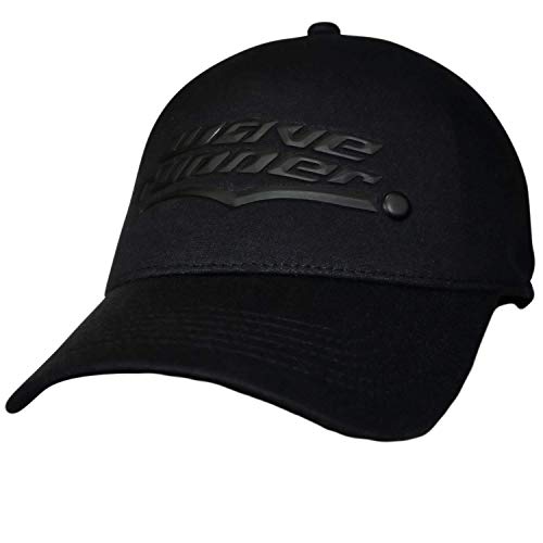 Wave Runner UPF 50+ Baseball Cap - Adjustable Fit, No Strap Clima-Cooling Hat for Man and Women, Unstructured, Lightweight, Low Profile Breathable Athletic Headwear (Black, S/M)