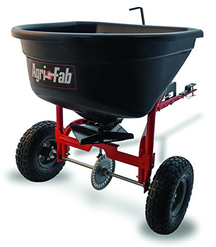 Agri-Fab Broadcast Spreader Tow Style, 110 lb Capacity, Black