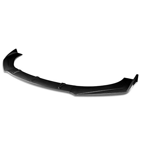 3Pcs Universal 68 (L) X 5 (W) Inches Car Front Bumper Lip Spoiler Wing Body Kit, Carbon Fiber Look