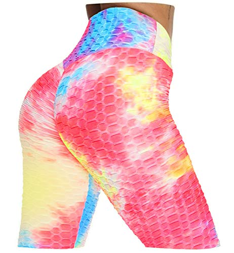 AIMILIA Butt Lifting Anti Cellulite Leggings for Women High Waisted Yoga Pants Workout Tummy Control Sport Tights