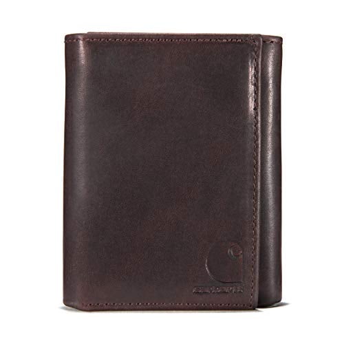 Carhartt Men's Standard Trifold Wallet, Oil Tan - Brown, One Size