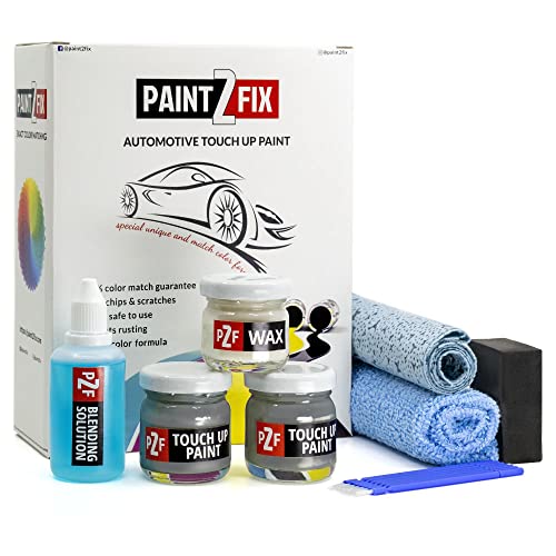 PAINT2FIX Touch Up Paint for Honda - Polished Metal NH737M | Gray | Scratch and Chip Repair Kit - Bronze Pack