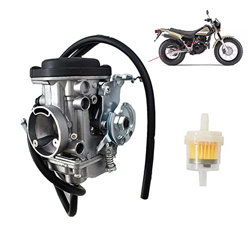 TW200 Carburetor with Inline Fuel Filter Replacement for Yamaha TW200 TW 200 2001-2017 Motorcycle Trailway Carb