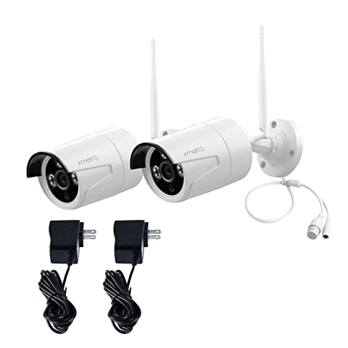 xmartO WB2024-W 2K 3MP Super HD WiFi Home Security Camera with Built-in Microphone (add-on Camera with 3.6mm LensPack of 2, Requires 5MP NVR to Work)