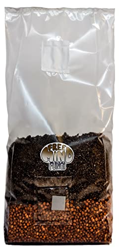 Mushroom Grow Bag for Manure Loving Mushrooms. 'All in one' Style Mushroom Grow kit. Over 3lbs of Substrate. Grow Over 2lbs Fresh, and 2-3oz Dry Like Magic.