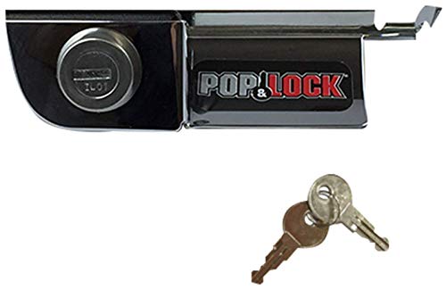 Pop & Lock  Manual Tailgate Lock for Dodge Ram 1500, 2500, and 3500, Fits 2002 to 2008 (Chrome, PL3400C, Works with No Factory Lock)