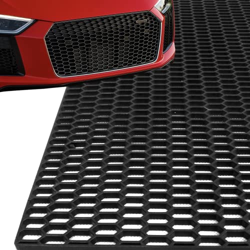 ABBYLO Universal ABS Plastic Racing Honeycomb Mesh Grill 47X16 Universal Car Racing Grilles Automotive Grille Insert Bumper Honeycomb Hole Car Grill Mesh Honeycomb Hex Mesh Grill