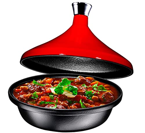 Bruntmor Cruset Tangine All Clad Tagin For Tajine Dish All Clad 4-Quart Cooking Pot. Small Moroccan Tagine Le Creuset. Tagines Pots With Red Diffuser