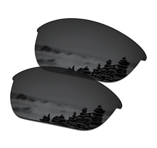 SmartVLT Men's Stealth Black Replacement Lenses for Oakley Half Jacket 2.0 OO9144 Sunglass