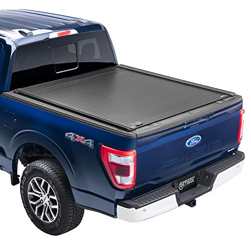 RetraxONE XR Retractable Truck Bed Tonneau Cover | T-60378 | Fits 2021 - 2023 Ford F-150 (incl. Raptor/Lightning) 5' 7" Bed (67.1") , Black