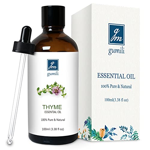 Thyme Essential Oil for Skin, Hair, Diffuser-3.38 Fl Oz 100ml