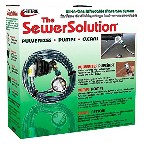 Valterra SS01 RV SewerSolution Drainage Kit with 10' Hose and Accessories