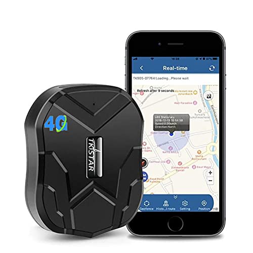 4G GPS Tracker for Vehicles Hidden Magnetic Vehicles GPS Tracker Locator Real Time GPS Tracker for Car Motorcycles Trucks with Anti-Theft Alarm,Stand by 50 Days Super Cheap $5 Monthly Fee - 4G TK905