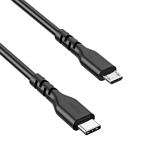 Fasgear USB C to Micro USB Cable 6ft/1.8m - 1 Pack Long Type C to Micro-B 2.0 OTG Cord for Connecting USB C Device to Micro USB Android Phone Game Controller|Power Bank Support Data Sync & Charging