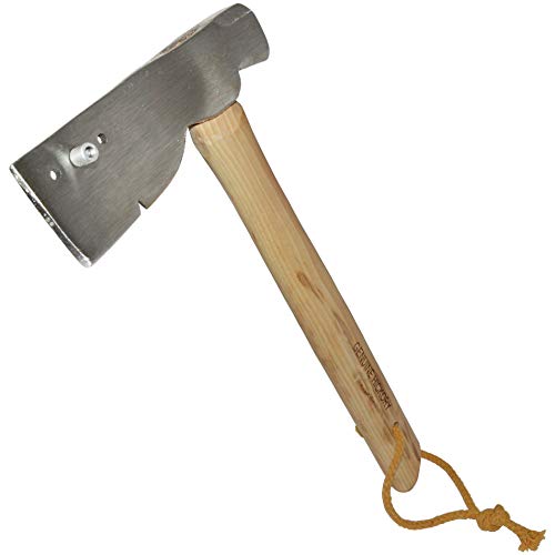 Shingling Roofing Hatchet with Milled Striking Face, Three-Position Exposure Gauge, Nail Slot, and Hickory Wood Handle - by EX ELECTRONIX EXPRESS