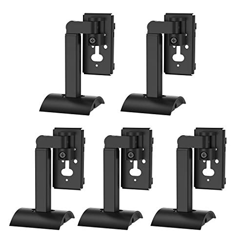 5-Pack Wall/Ceiling Mount Bracket Stand kit for Bose UB-20 Series II,Compatible with Bose 5.1speaker Home Entertainment SystemsNot fit for Lifestyle 650,Black