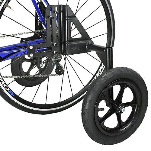 CyclingDeal Adjustable Adult Bicycle Bike Stabilizers Training Wheels Fits 24" to 29" - Heavy Duty (Plastic Wheels)