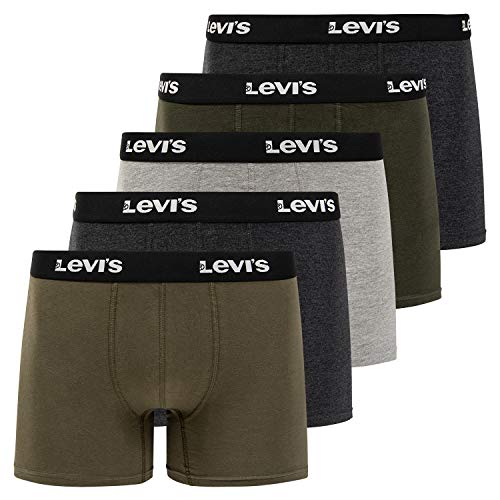 Levi's Mens Stretch Boxer Brief Underwear Breathable Cotton Underwear 5 Pack