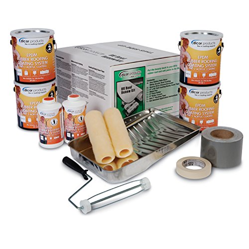 Dicor RP-RRKT-30 RV Roof Renew Kit - Tan, Includes Cleaner, Primer, and Coating