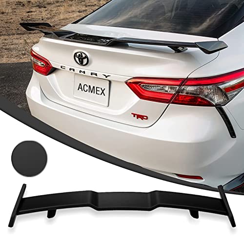 Acmex Spoiler Compatible with 2018-2022 8th Gen Camry | 10th Gen Accord | TRD Sporty Style Rear Boot Lid Wing(Matte Black)