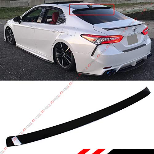 Cuztom Tuning JDM Style Glossy Black Rear Window Roof Spoiler Compatible with 2018-2022 Toyota Camry LE SE XSE XLE Hybrid