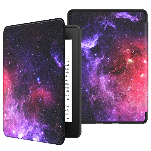 VORI TPU Case for 6" Kindle Paperwhite (10th Generation, 2018 Release), Water-Safe Protective Slimshell Smart Cover with Auto Sleep/Wake for Amazon Kindle Paperwhite 2018 E-Reader, Nebula Galaxy