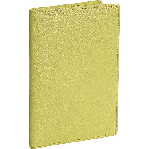 Royce Leather Passport Holder and Travel Document Organizer in Leather, Light Green, One Size