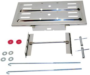 Battery Tray Kit, Universal with "J" Hooks (Polished Stainless Steel)