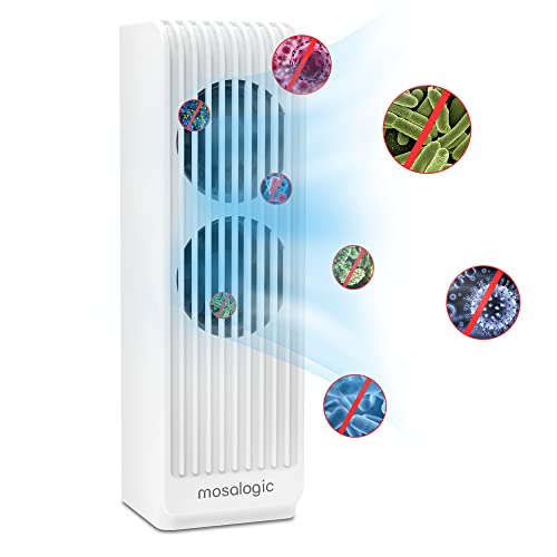 Mosalogic Mini Portable Air Purifier Personal Small Air Purifier Cleans Air, Eliminate Germs Formaldehyde Allergies Smoke Pet Dander Help Pet Healing from Wound