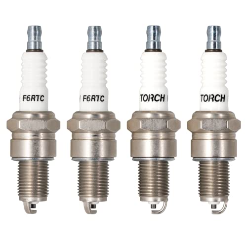 PK4 TORCH F6RTC 131-039 Spark Plug Replace for NGK BPR6ES Spark Plug,for Bosch WR6DC WR7DC Spark Plug,for Champion RN9YC RN10YC Spark Plug,for Denso W20EPR-U Spark Plug,for MTD 951-10292/751-10292,OEM