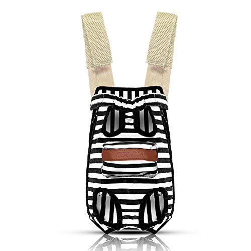 COODIA Legs Out Front Pet Dog Carrier Front Chest Backpack Pet Cat Puppy Tote Holder Bag Sling Outdoor (XL, Color Black)