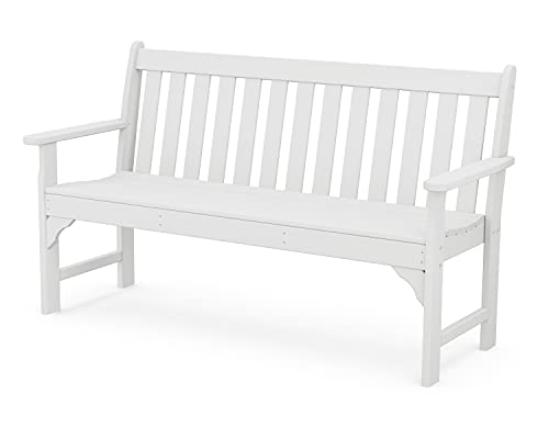 POLYWOOD GNB60WH Vineyard 60" Bench, White