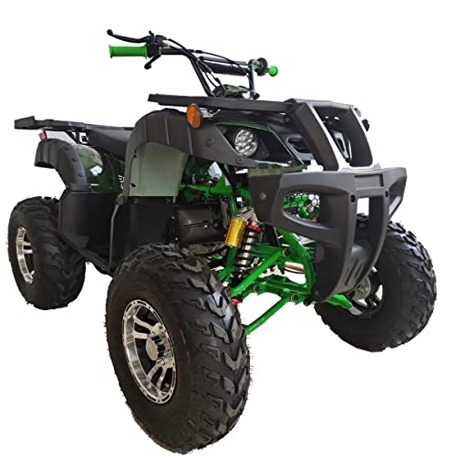 X-PRO 200cc Adult ATV with Automatic Transmission w/Reverse, Big 23"/22" Aluminium Rim Wheels! (Green Camo)