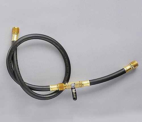 Yellow Jacket 26060 Plus II 3/8" Heavy Duty Combination Charging or Vacuum Hose, 60", Black