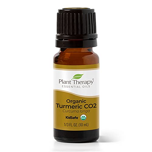 Plant Therapy USDA Certified Organic Turmeric CO2 Essential Oil 10 mL (1/3 oz) 100% Pure, Undiluted, Therapeutic Grade