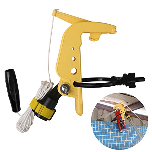 Spray Can Extension Pole Adaptor, Sprayer Adaptor for Aerosol Can and Powder Duster, Adjustable Angle, Perfect for Wasp & Hornet Spray, Dusting Carpenter Bees or Dusting Gardens, Fruit Trees.