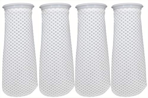 SMASOR Filter Sock for Saltwater Aquariums 4 inch Ring by 11.8 inch Aquarium Filter Sock for Freshwater/Saltwater Aquariums. 3D Honeycomb Design Filter Sock Use in Sumps/Overflows(4-Pack)